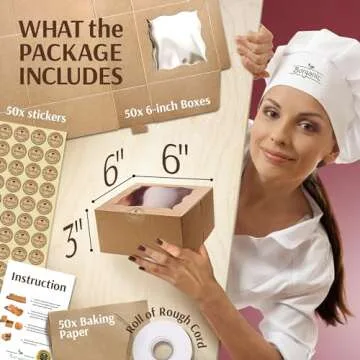 Borganic Cookie Boxes - Strongest Oil Resistant Bakery Boxes