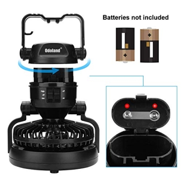 LED Camping Lantern & Ceiling Fan for Emergencies