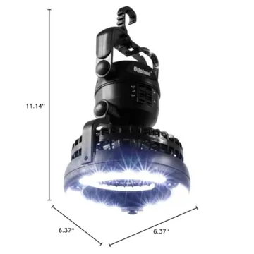 LED Camping Lantern & Ceiling Fan for Emergencies