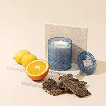 LA JOLIE MUSE Citrus Mint Scented Candle for Home Gift