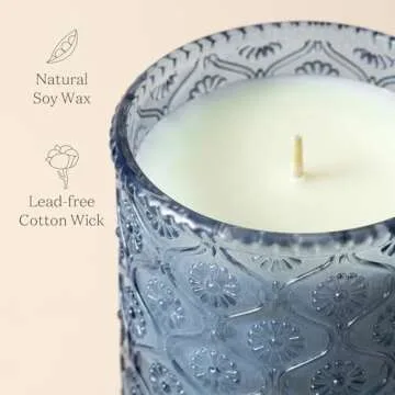 LA JOLIE MUSE Citrus Mint Scented Candle for Home Gift