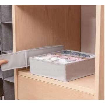 3 Pack Drawer Organizers for Socks Underwear Storage