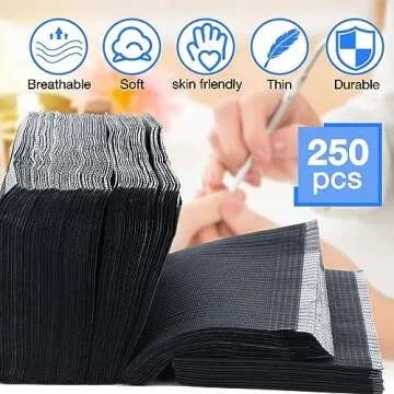 Newwiee 250 Pcs Waterproof Disposable Nail Towels Mat