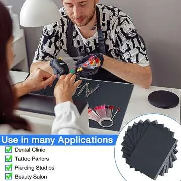 Newwiee 250 Pcs Waterproof Disposable Nail Towels Mat