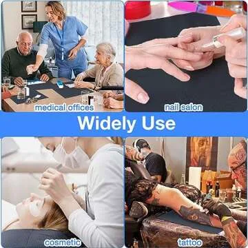 Newwiee 250 Pcs Waterproof Disposable Nail Towels Mat