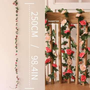 Elegant Flower Garland Set for Weddings and Parties