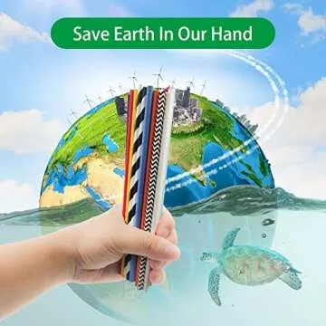 Disposable Rainbow Paper Straws, 100 Counts Solid Single Plain Color In Assorted 7 Colors Multi Colors Straws Paper Drinking Straw for DIY Crafts, Birthday Party, Cake Pop Sticks