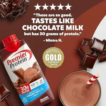 Premier Protein Shake - Rich Chocolate, 30g Protein, 1g Sugar