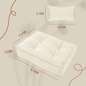 IGMaryBox Baby Photoshoot Props Mini Mattress Newborn Photography Props Baby Bedding Cushion Baby Po...