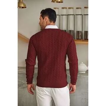 Men's Casual Crewneck Knit Sweater - COOFANDY Style