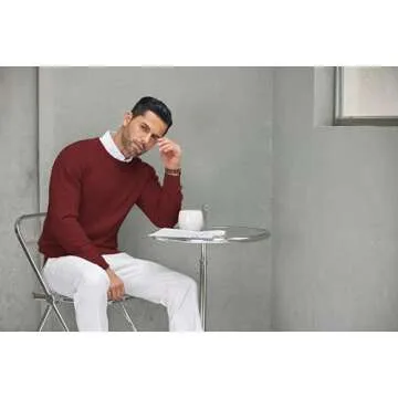 Men's Casual Crewneck Knit Sweater - COOFANDY Style