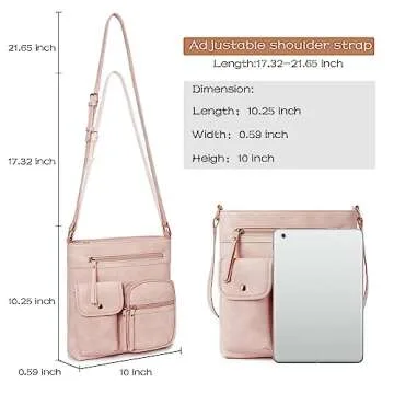 TELENA Eco-Friendly Crossbody Purse for Women With Multi Pocket