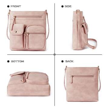 TELENA Eco-Friendly Crossbody Purse for Women With Multi Pocket
