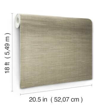 NuWallpaper Grasscloth Peel and Stick Wallpaper for Easy Decor