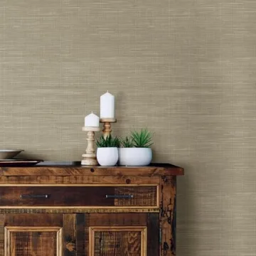 NuWallpaper Grasscloth Peel and Stick Wallpaper for Easy Decor