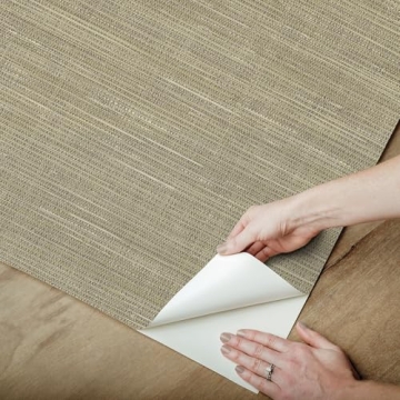 NuWallpaper Grasscloth Peel and Stick Wallpaper for Easy Decor