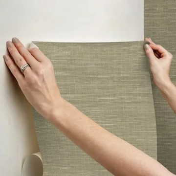 NuWallpaper Grasscloth Peel and Stick Wallpaper for Easy Decor