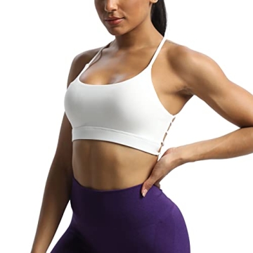 Aoxjox Women's Low Impact Crossback Sports Bra for Yoga