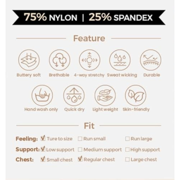 Aoxjox Women's Low Impact Crossback Sports Bra for Yoga