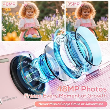 WITYEAH 48MP FHD Digital Camera - Compact, Lightweight, and Fun for Kids