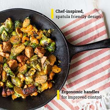 Lodge Cast Iron Chef Collection Stir Fry Skillet, Pre-seasoned - 12-in Wok