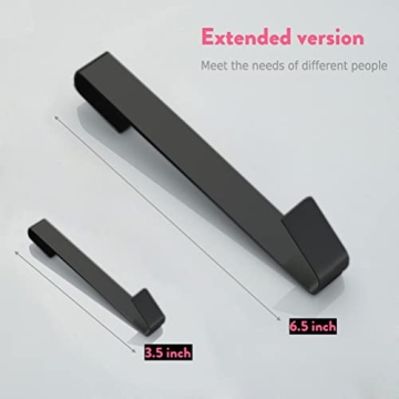 MOKIUER Hooks for Frameless Glass Shower Doors, 6.5 in