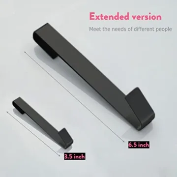 MOKIUER Hooks for Frameless Glass Shower Doors, 6.5 in