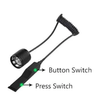 BESTSUN Red Light Predator Flashlight 350 Yards Tactical