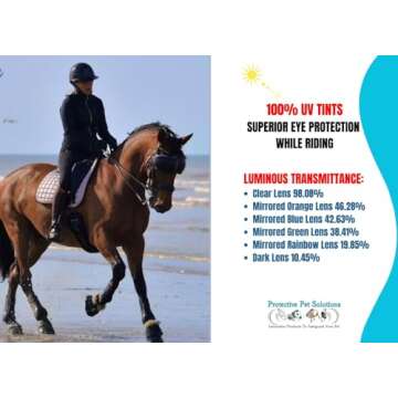 eVysor Horse Riding Goggles for Max UV Protection