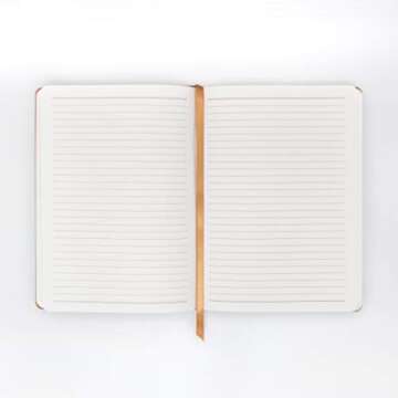 DesignWorks Ink Vegan Suede Flexible Cloth Journal Notebook with 192 Lined Pages and Ribbon Bookmark for Work, Writing, Journaling - 5.75" x 8" Mushroom Taupe Journal