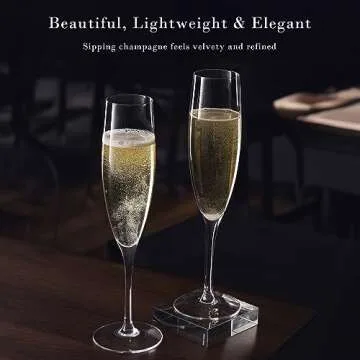 Elegant JBHO Champagne Glasses - Premium Gift Flutes