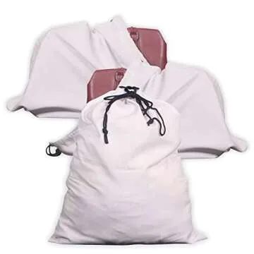 3 Pack Drawstring Dust Covers Large Cloth Storage Pouch String Bag for Handbags Purses Shoes