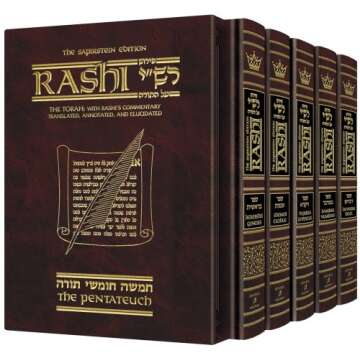 Sapirstein Edition Rashi: The Torah with Rashi's Commentary Translated, Annotated and Elucidated, Vo...