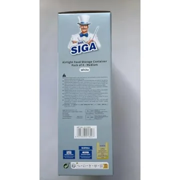 MR.SIGA 4 Pack Airtight Food Storage Containers Set