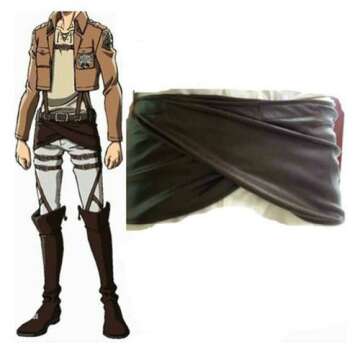 Cosplay Attack on Titan Shingeki no Kyojin Leather Skirt Hookshot Costume (S)