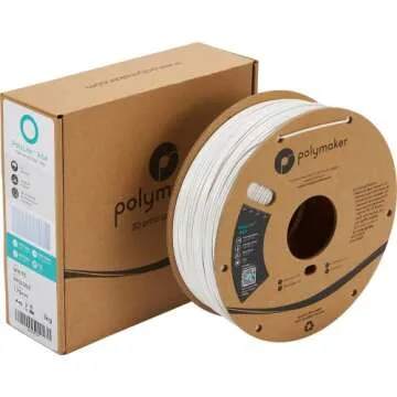 Polymaker ASA Filament 1.75mm White, 1kg ASA 3D Printer Filament, Heat & Weather Resistant - ASA 3D Filament Perfect for Printing Outdoor Functional Parts, Dimensional Accuracy +/- 0.03mm