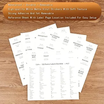 5-Piece Glass Storage Containers with 132 Labels Airtight