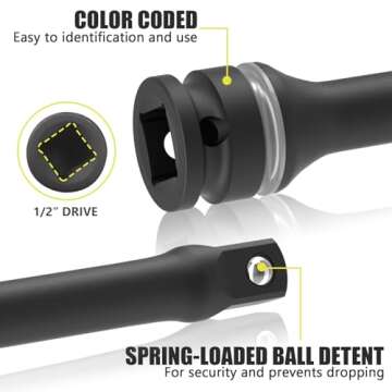 ARUCMIN 120 Ft-Lbs Torque Limiting Extension Bar 8 Inch