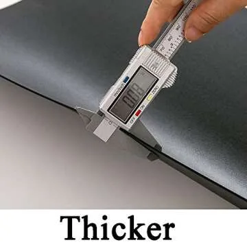 DOLOPL Placemats Set of 6, Faux Leather Heat Resistant Placemats - Waterproof - Anti Slip Table Place Mats, Washable Wipeable Outdoor Black Placemats for Kitchen Dining Room Table Decorations