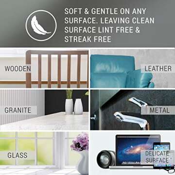 VibraWipe Microfiber Cleaning Cloth, Microfiber Cloth, 12-Pack, Thick and Large Size 14.2"x14.2", Shades of Gray, Microfiber Cleaning Cloths For Cars, Window, Dish Cloths, Machine Washable & Lint-Free