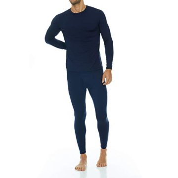 Thermajohn Men's Thermal Underwear Set - Fleece Lined Long Johns for Winter Warmth