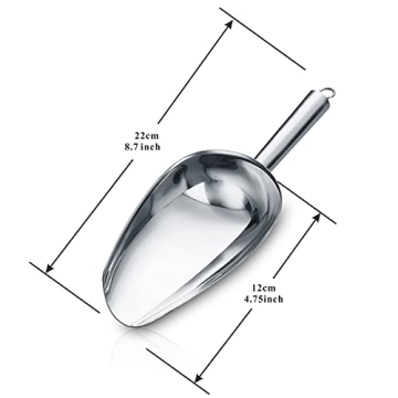 Berglander 6 OZ Stainless Steel Ice Scoop for Any Event