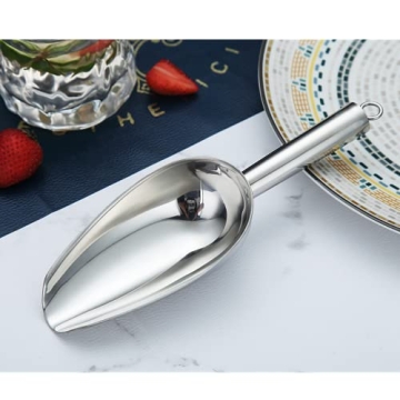 Berglander 6 OZ Stainless Steel Ice Scoop for Any Event