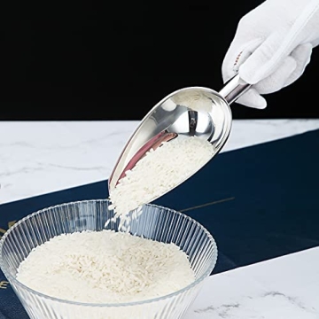 Berglander 6 OZ Stainless Steel Ice Scoop for Any Event