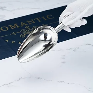 Berglander 6 OZ Stainless Steel Ice Scoop for Any Event