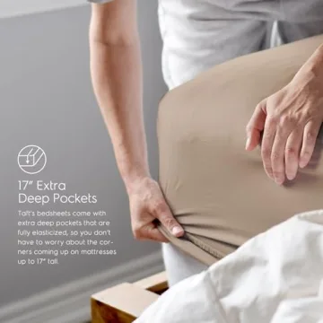 Queen Bamboo Sheets Set by Tafts for Luxurious Sleep