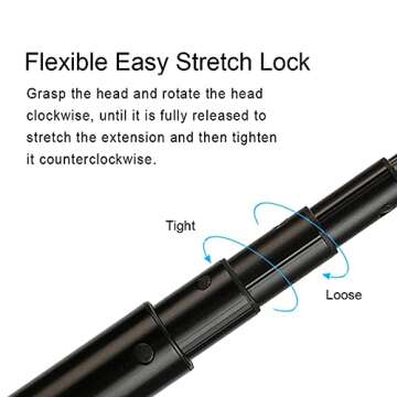 Pafieo 360 One X 2 Selfie Stick Invisible Selfie Stick Compatible with Insta360 ONE X 2 Insta360 ONE X/EVO/ONE R Series Camera,28cm-111cm