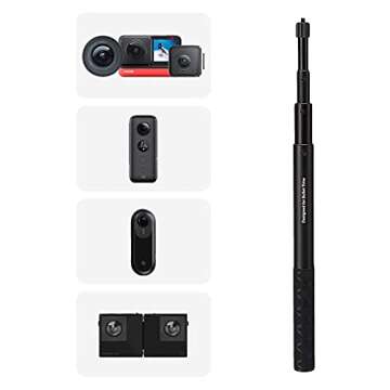 Pafieo 360 One X 2 Selfie Stick Invisible Selfie Stick Compatible with Insta360 ONE X 2 Insta360 ONE X/EVO/ONE R Series Camera,28cm-111cm