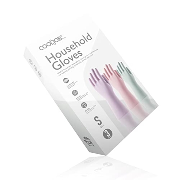 COOLJOB Colorful Rubber Cleaning Gloves for Every Task
