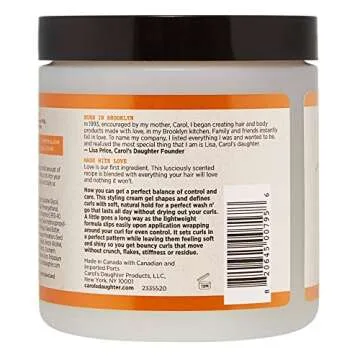 Carol’s Daughter Coco Creme Curl Shaping Cream Gel, with Coconut Oil, Coconut Milk, Hair Gel for Curly Hair , Silicone, Paraben and Mineral Oil Free, For Very Dry Split Ends, 16 Oz